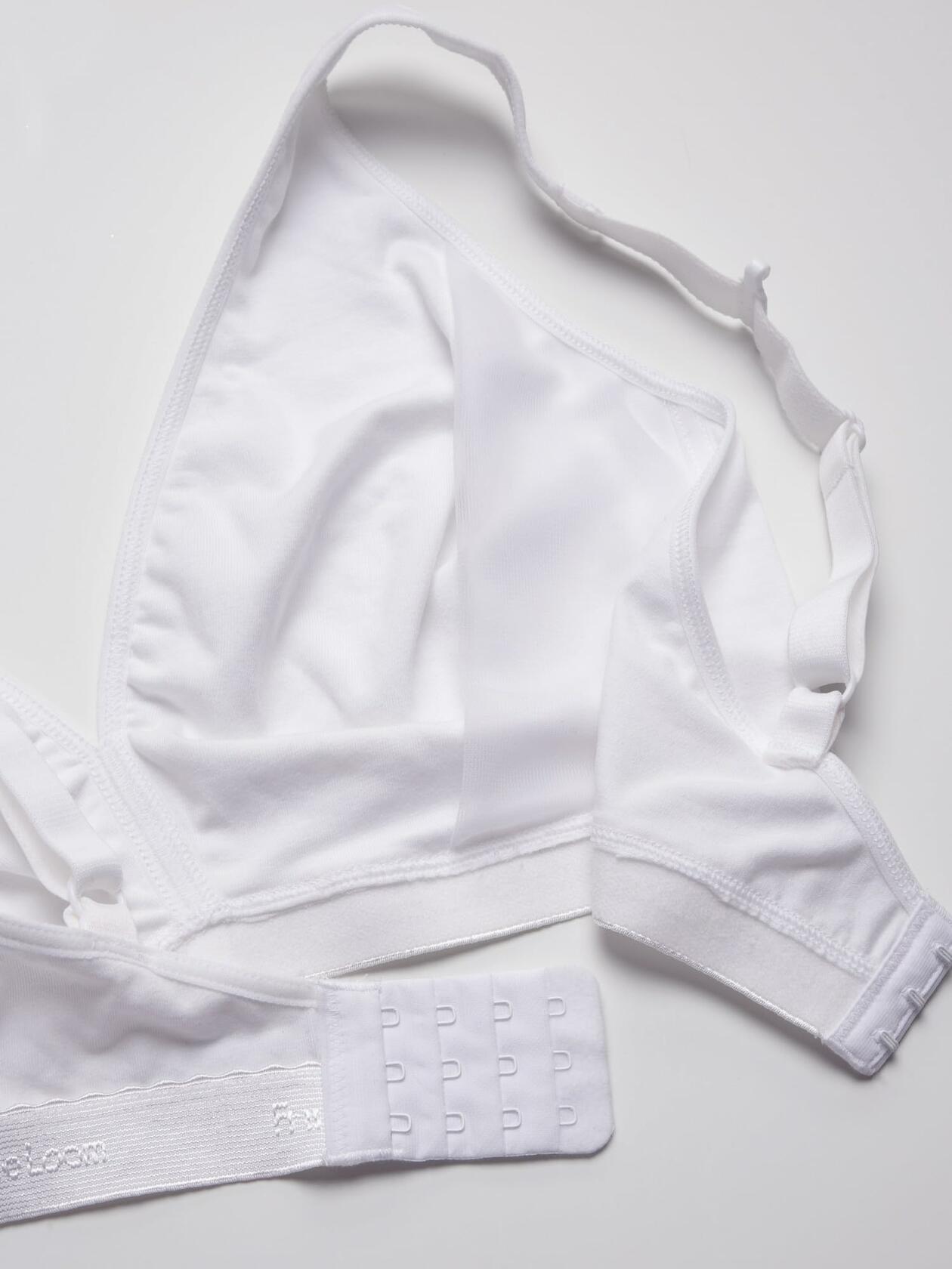 Fruit of the Loom Womens Wirefree Cotton Bralette Black/White/Sand Size 3XL