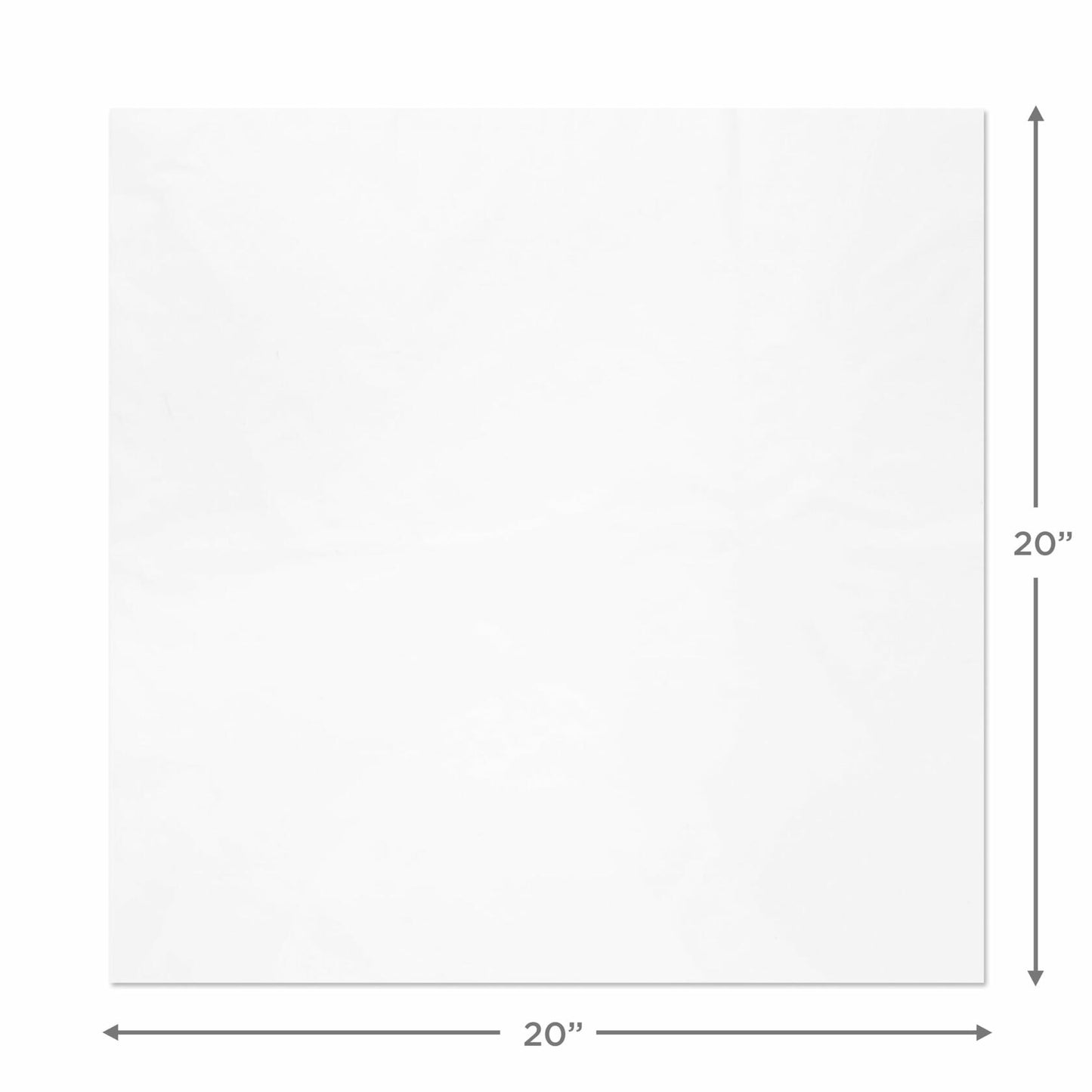 Hallmark White Tissue Paper 100 Sheets 20in Square for Gift Wrap Crafts