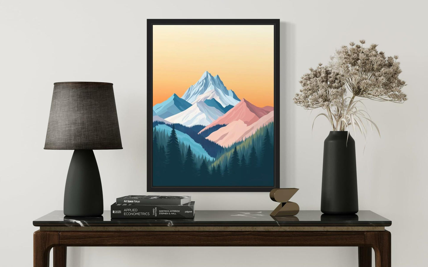 aj decor Shasta Trinity Alps Wall Art Print Poster 8x10 Portrait Paper