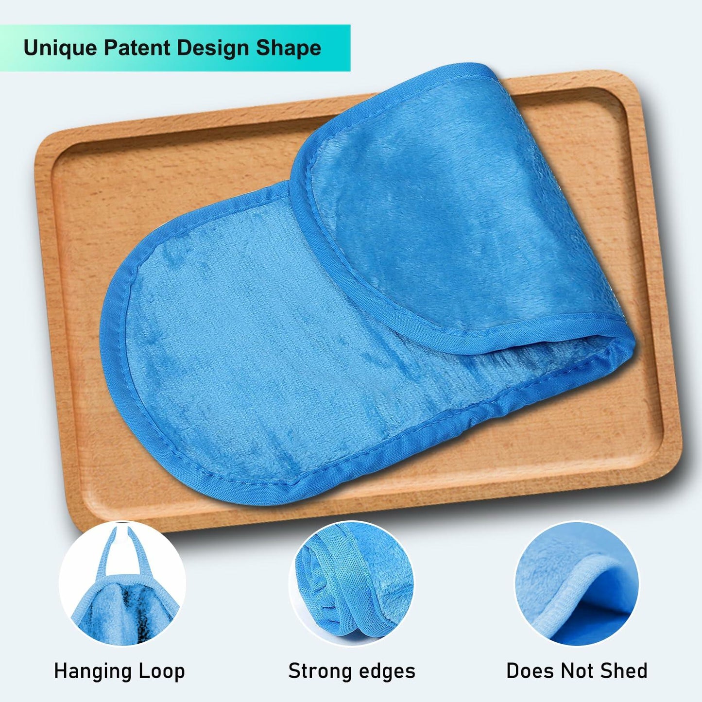 PleasingCare Makeup Remover Cloth Cleansing Towel Burgundy 3 Pack Face