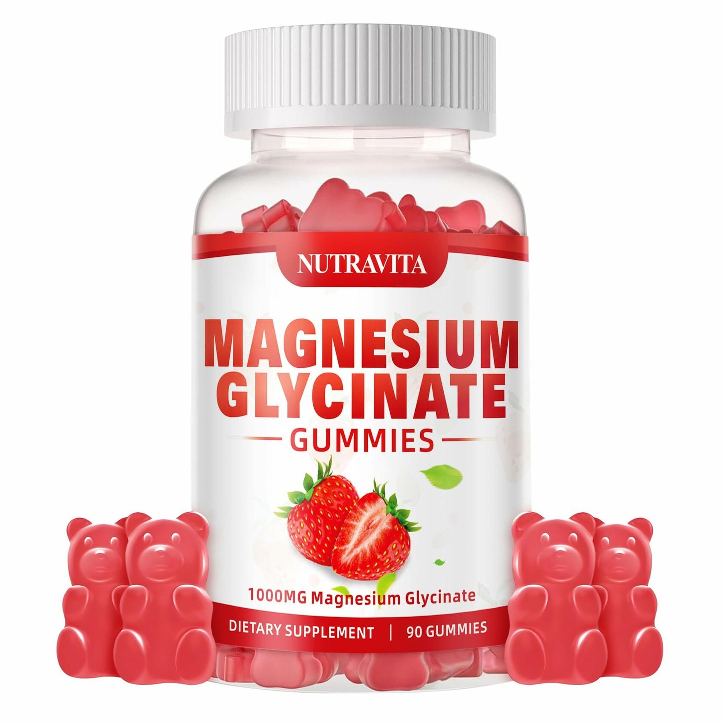 BESTBY 09/26 Nutravita Magnesium Glycinate Gummies 1000mg L-Threonate VitD B6