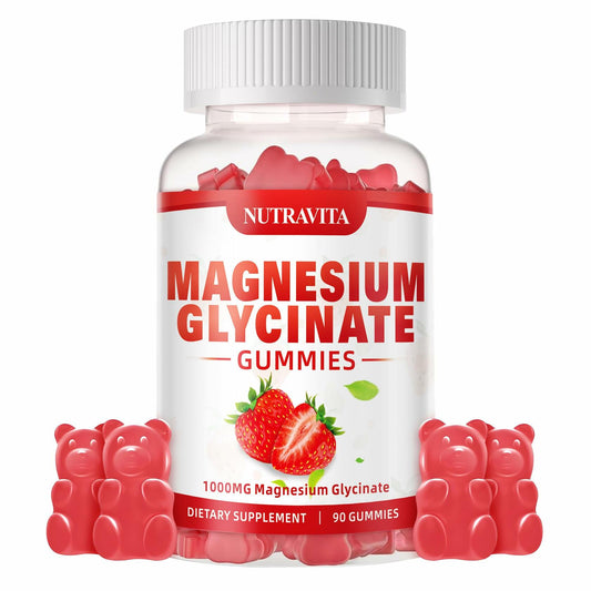 BESTBY 09/26 Nutravita Magnesium Glycinate Gummies 1000mg L-Threonate VitD B6
