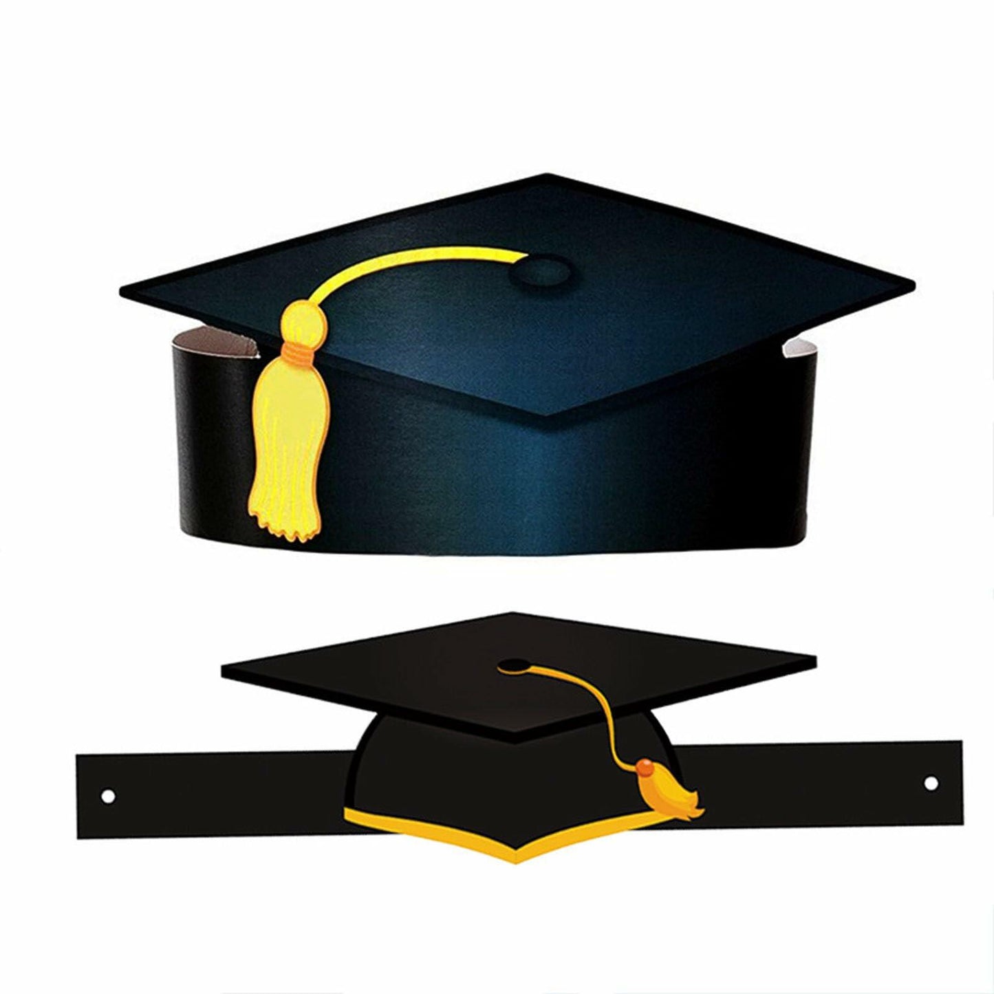 Soochat Graduation Paper Caps 2026 Black Hat Party Costume Accessories 10Pcs