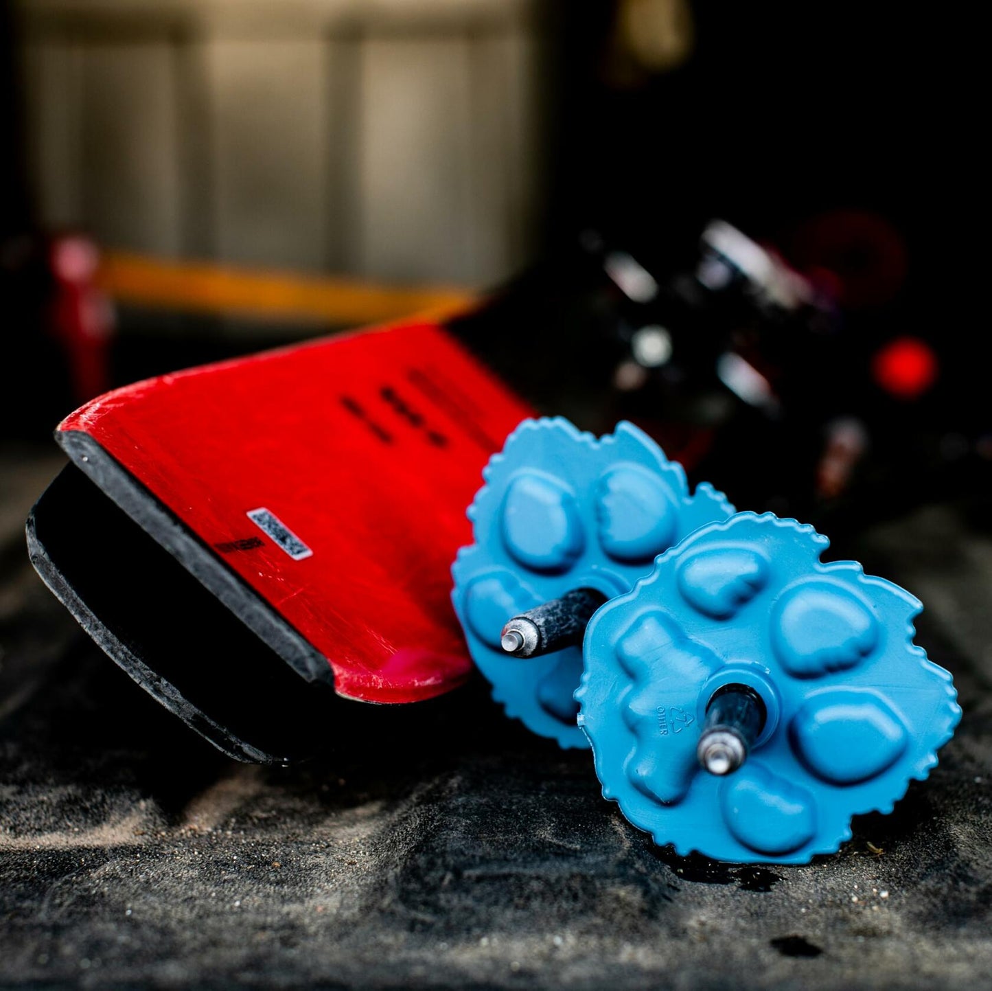 Stoke Tracks Mountain Lion Paw Ski Pole Baskets Lion Aubergine