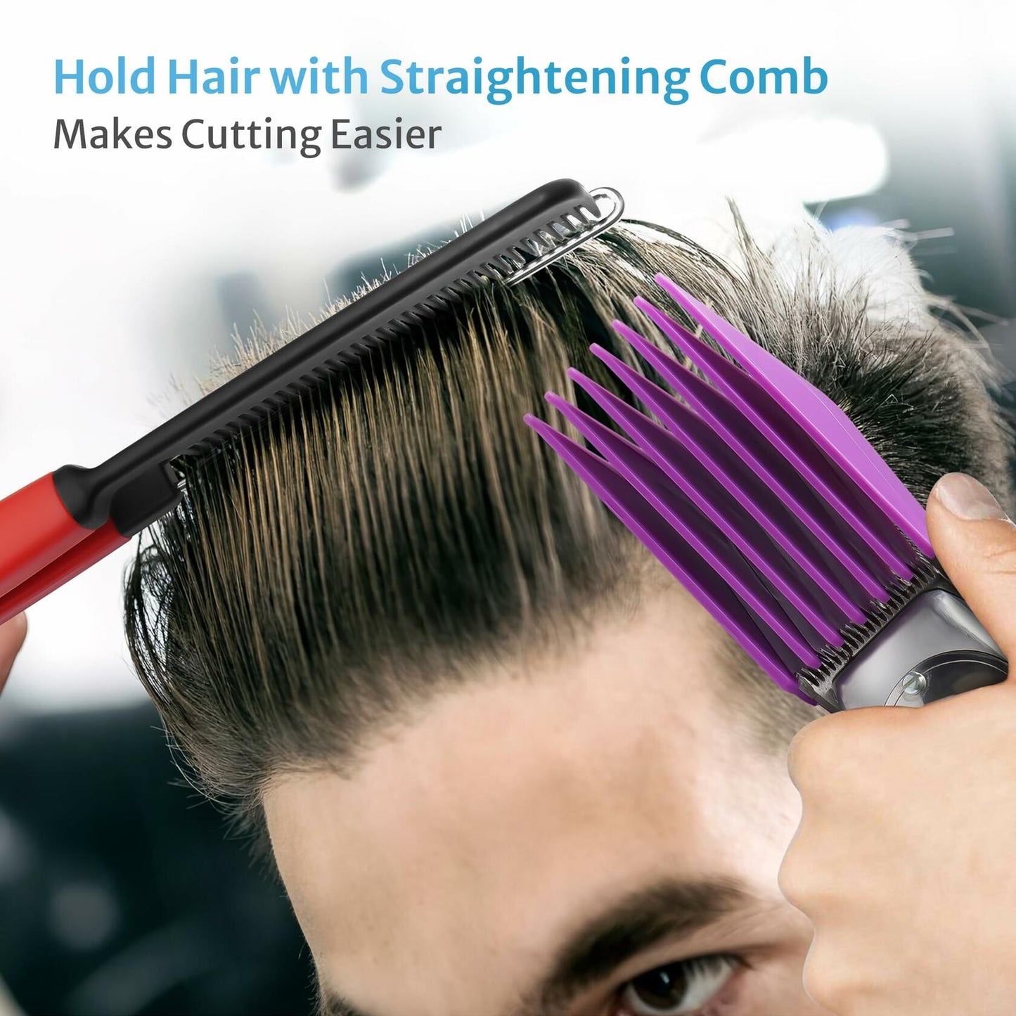 CLIPFIT Extra Long Clipper Guards Set Compatible with Andis Master #10-16