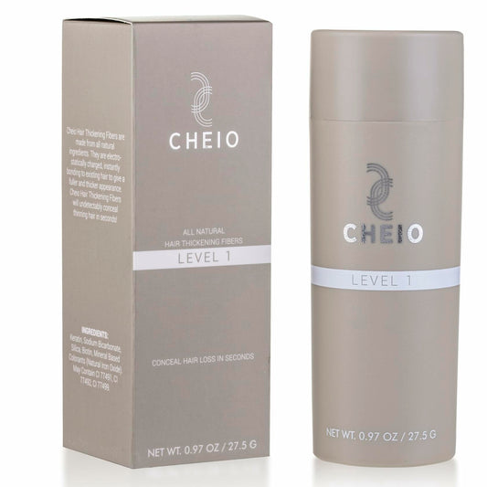 BestBy07/26 Cheio Hair Thickening Fibers 27.5g Level 1 Light Brown Keratin