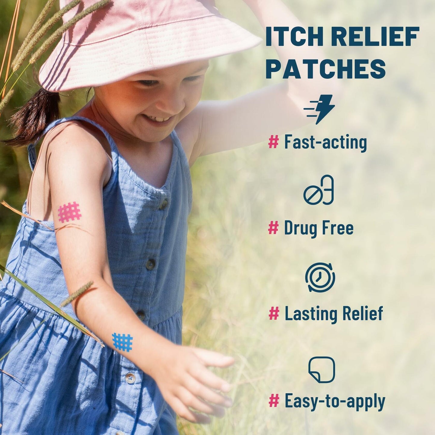 Oukken Bite Itch Relief Patches 81 Multi Patches Kids & Adults Anti Itch
