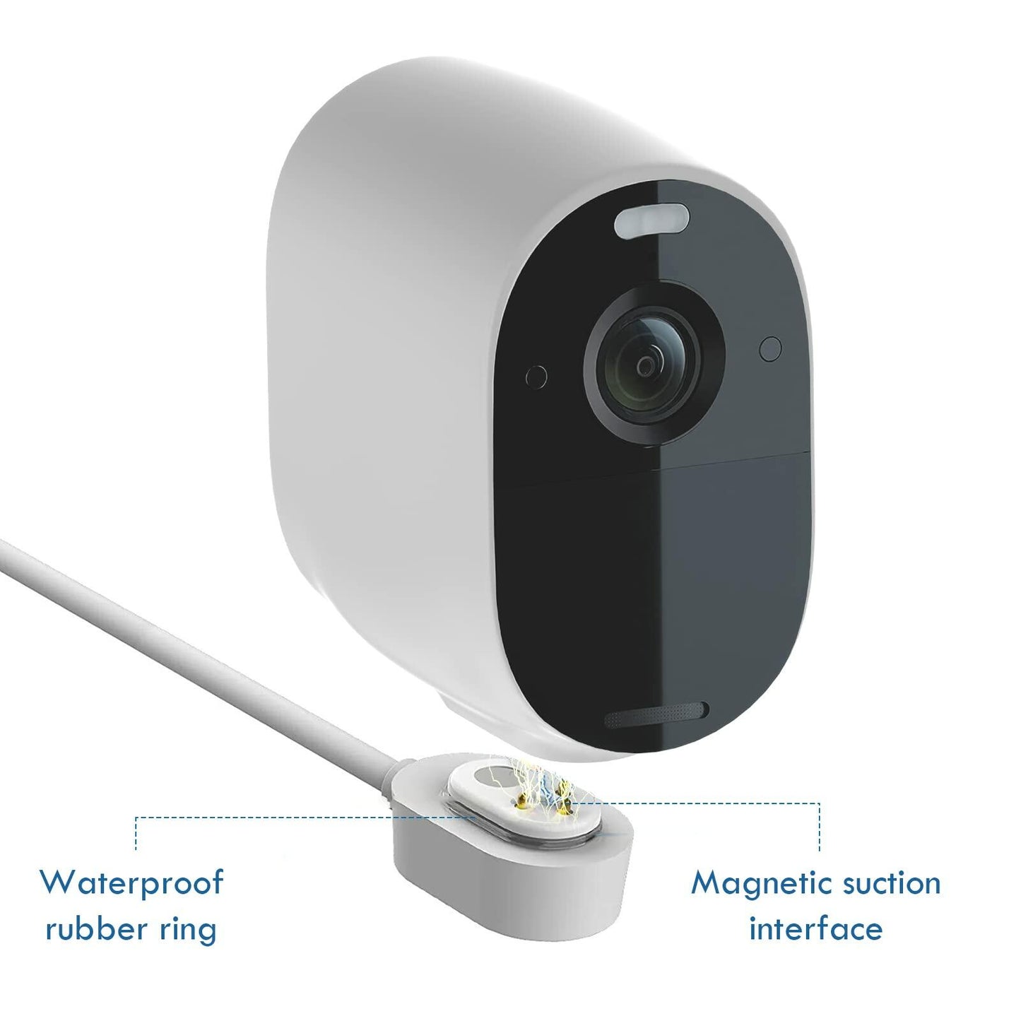 Aothaigro 4W Solar Panel for Arlo Pro 3/4 Ultra/Ultra 2 Floodlight IP65 Cable