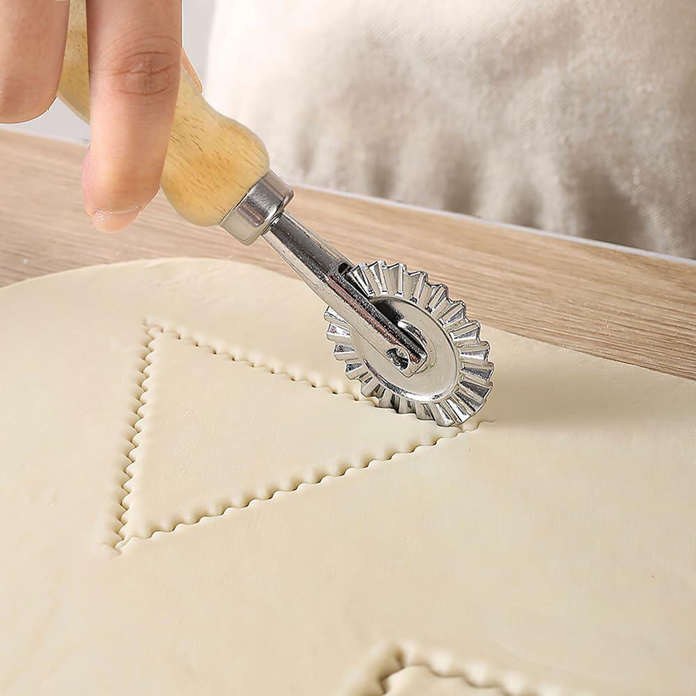 zeite Pasta Press Maker Stamp Set Round Square Heart Ravioli Mold Silver