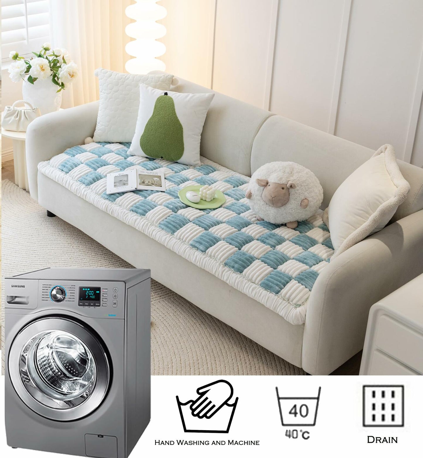 AMTARP Dog Couch Cover Protector Washable Sofa Cover for Large Dogs