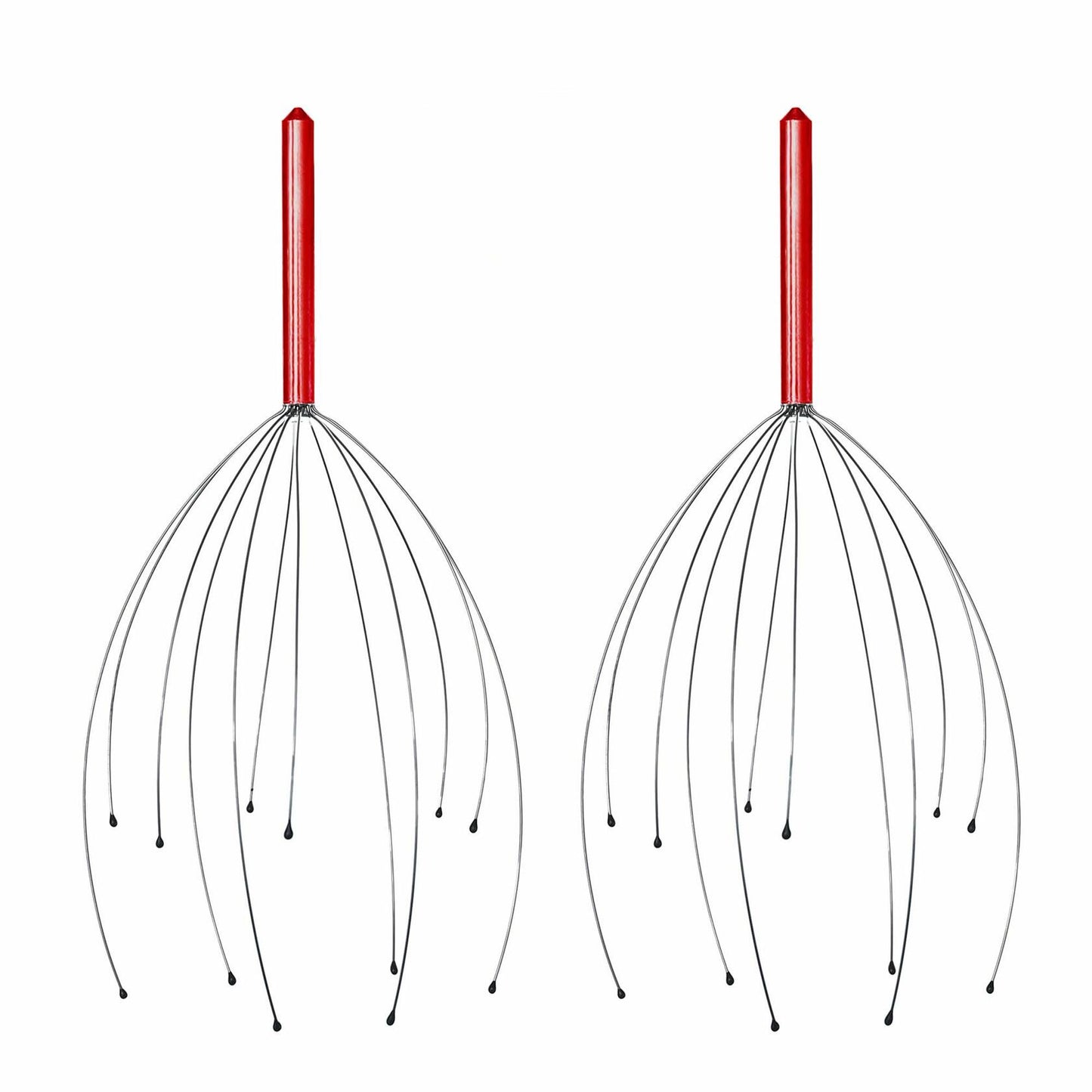 YAO & BEI Scalp Massager Tool Head Scratcher Stress Reliever Rubber Beads 4 Pack