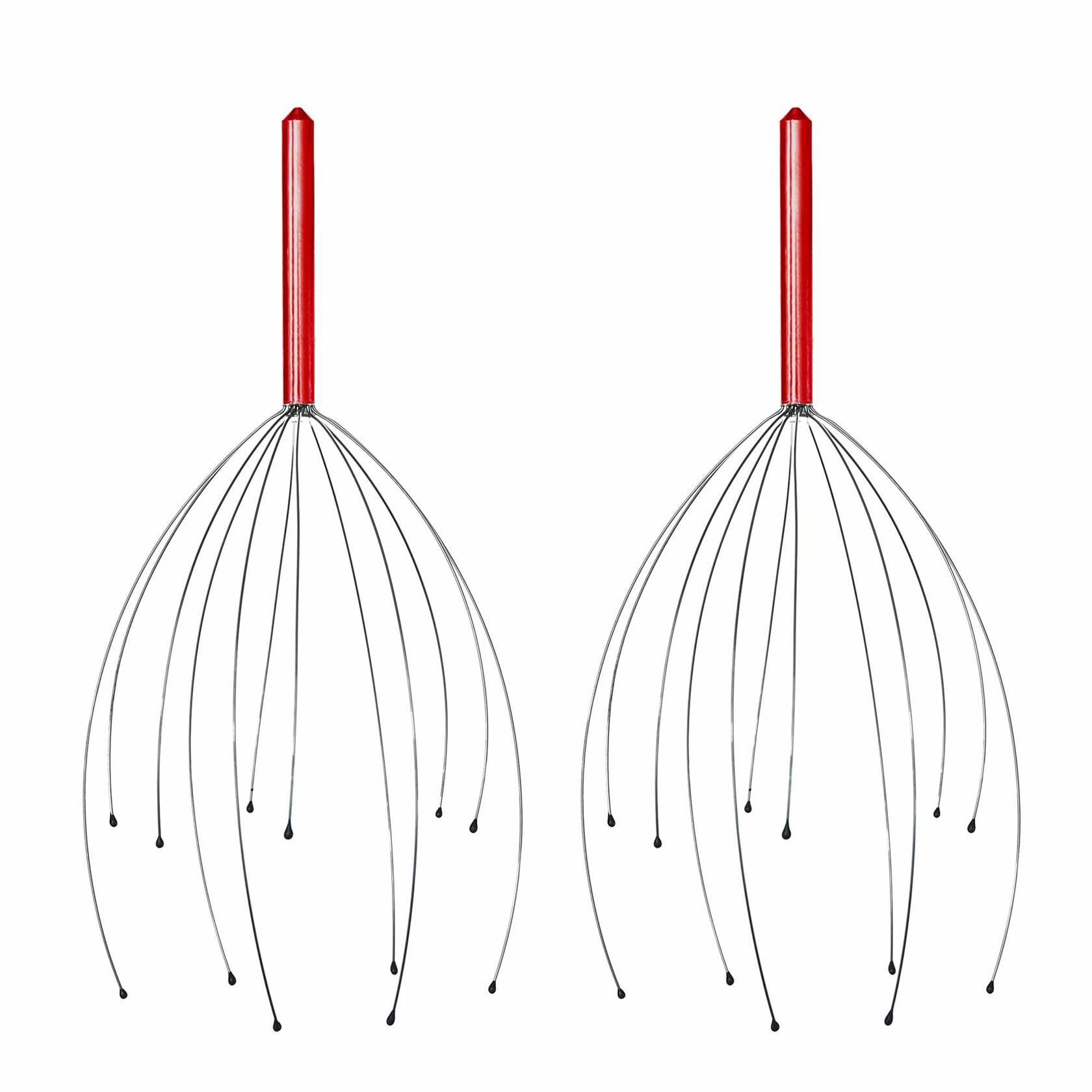 YAO & BEI Scalp Massager Tool Head Scratcher Stress Reliever Rubber Beads 4 Pack