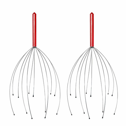 YAO & BEI Scalp Massager Tool Head Scratcher Stress Reliever Rubber Beads 4 Pack