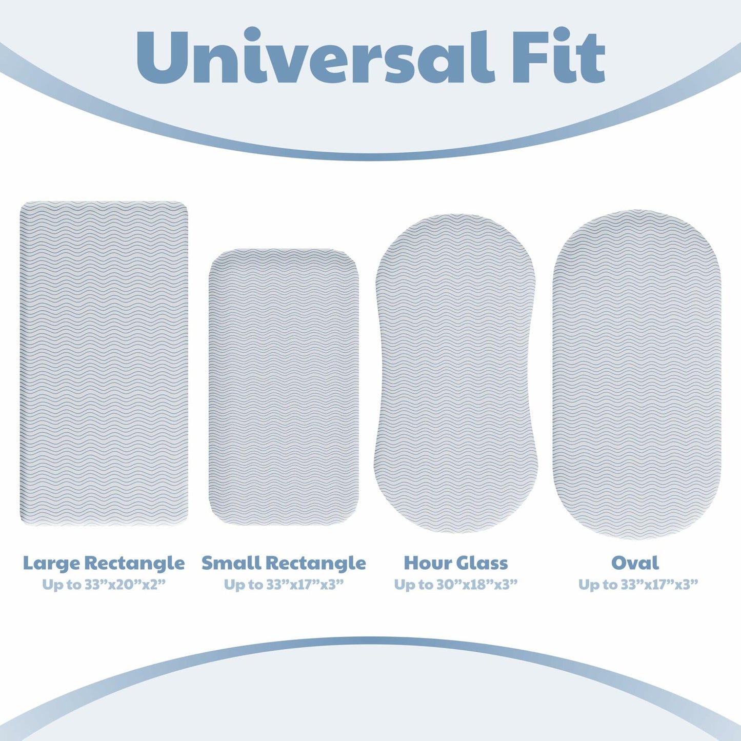 Earth&ME Waterproof Bassinet Mattress Sheets 100% Cotton Brown Waves Universal