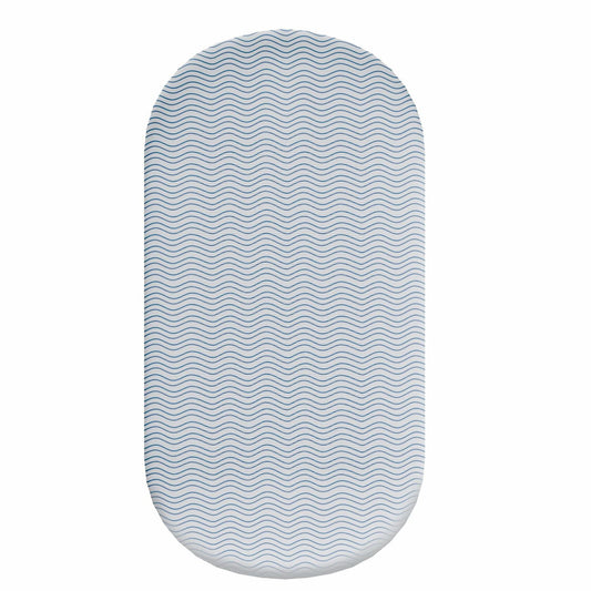 Earth&ME Waterproof Bassinet Mattress Sheets 100% Cotton Brown Waves Universal