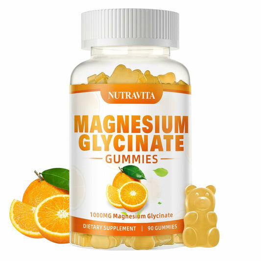 BESTBY09/26 Nutravita Magnesium Glycinate Gummies 1000mg L-Threonate VitD B6