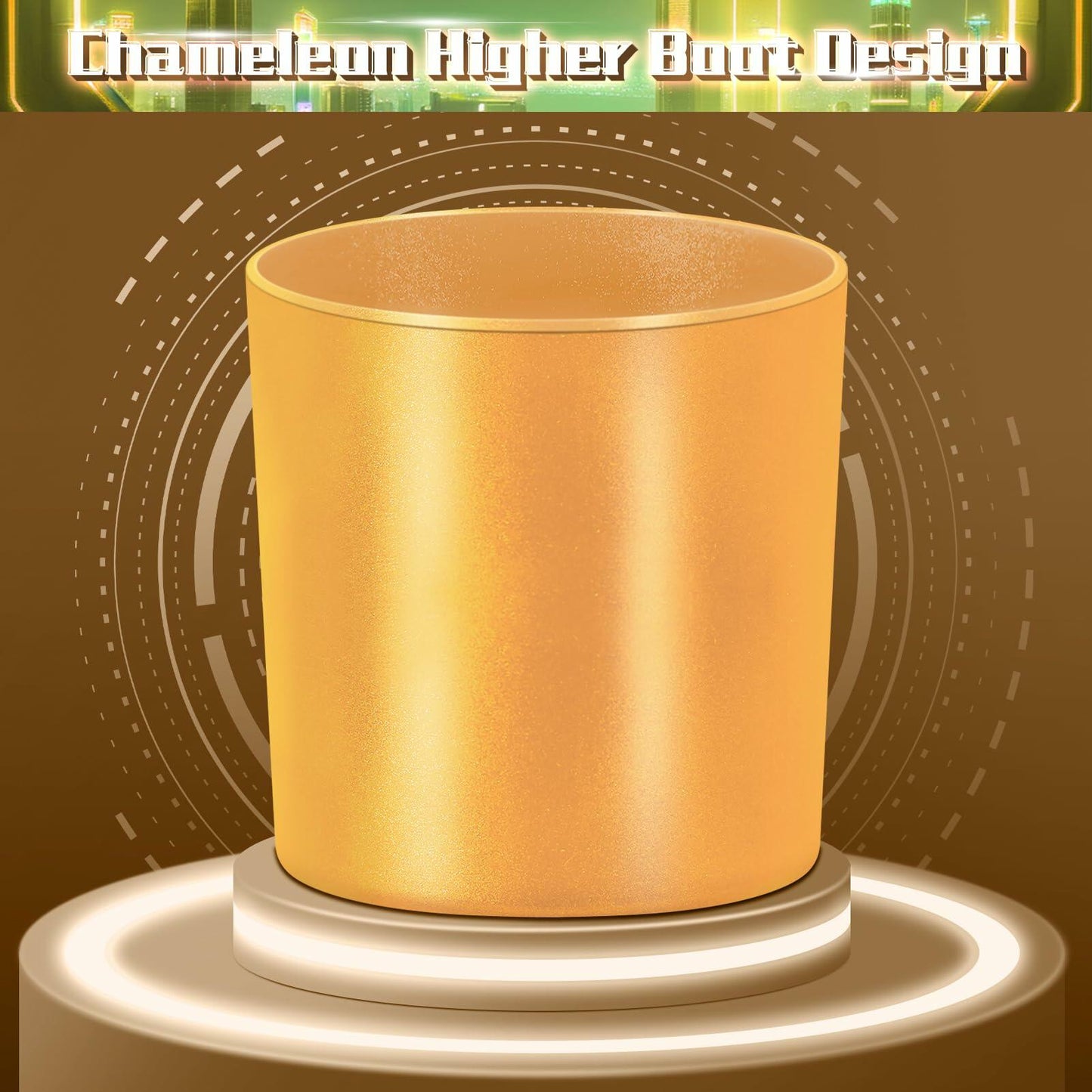 WUQID Chameleon Silicone Boot for Stanley Quencher & IceFlow Bottles Red