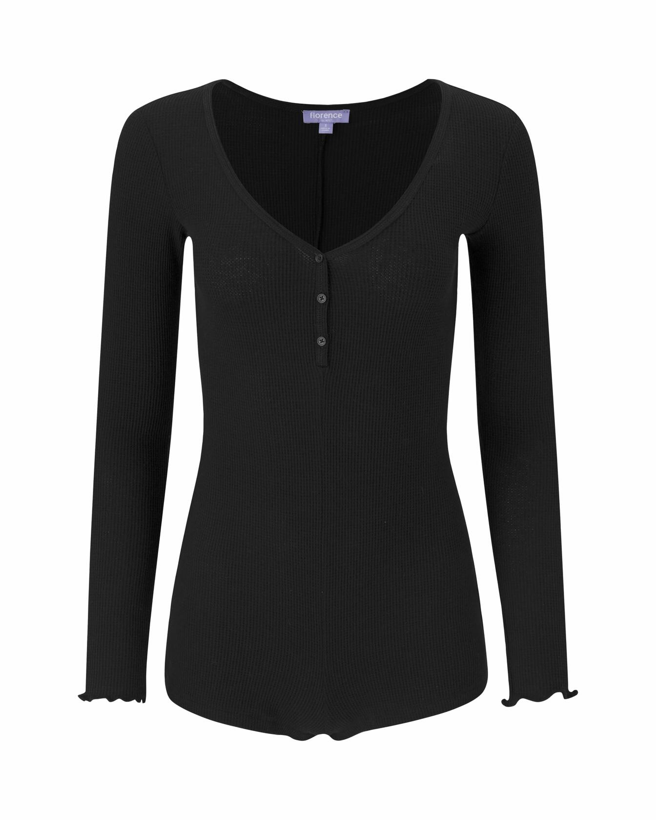 Florence by mills Women's Micro Thermal Romper Black Size X-Small