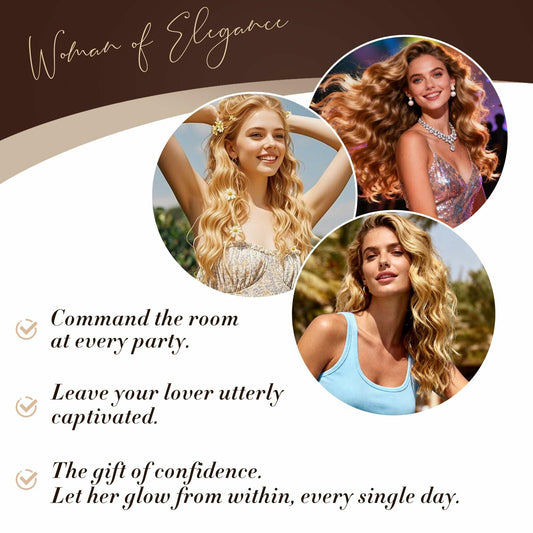 nunflue Heatless Hair Curlers Soft Overnight Set Brown 4Pcs with Silk Scarf