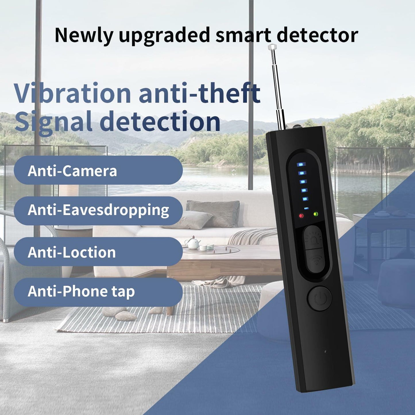 Yonblow Hidden Camera Detector Travel 2025 Upgraded Blue 5V