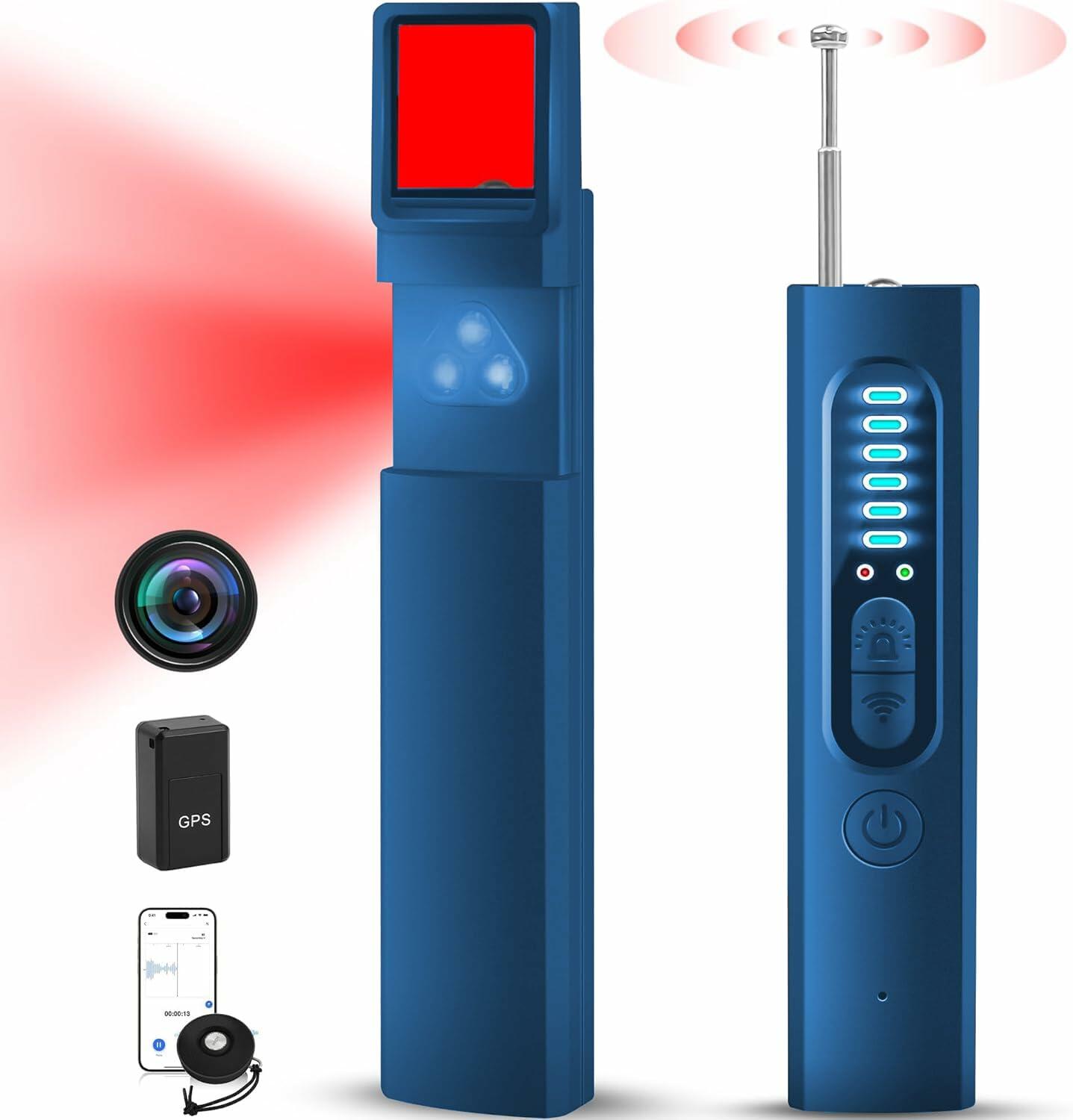 Yonblow Hidden Camera Detector Travel 2025 Upgraded Blue 5V