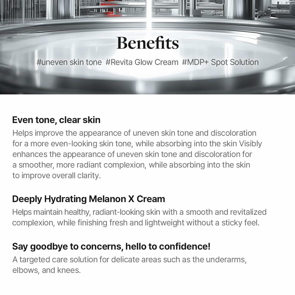 MDP+ Melanon X Spot Care Cream 1.05oz Skin Tone Evenness Hydrating Formula