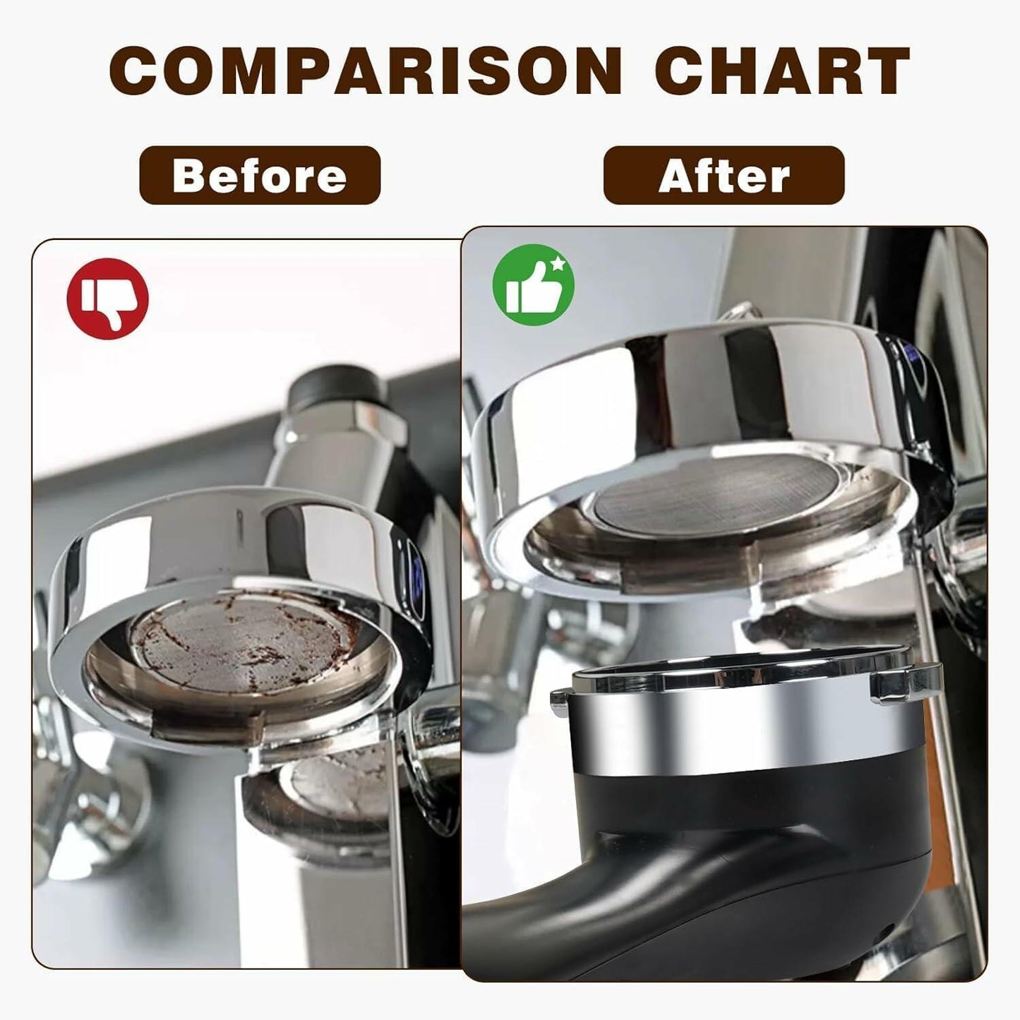 LANLYSEN 58mm Grouphead Brush Metal Black for E61 ECM Rocket Sanremo VBM