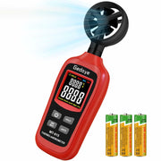 Gedaye Handheld Digital Anemometer Wind Speed Meter Temperature Max Min