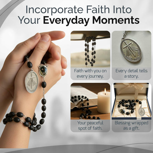 Saint Faustina Kowalska Divine Mercy Chaplet Blue Cord Poland Novena