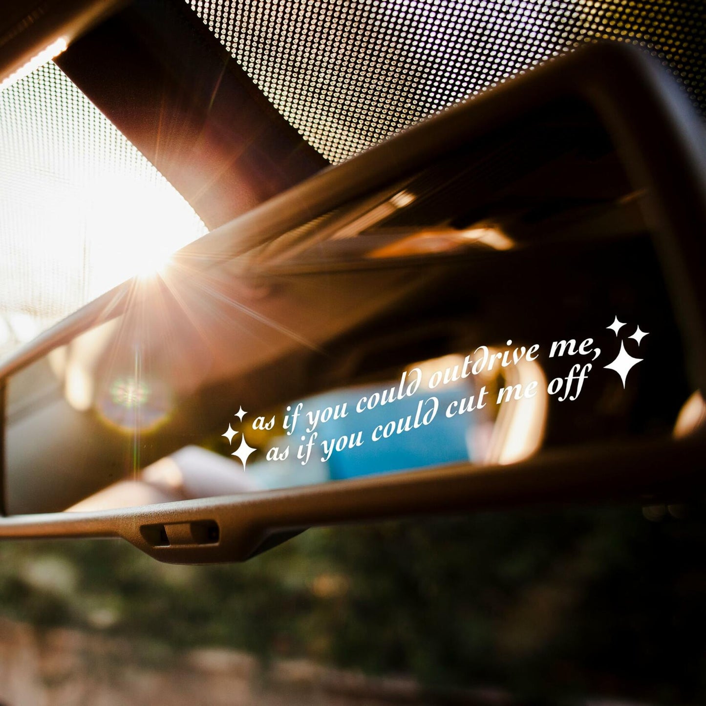 VIANGOZA Set 3Pcs As If You Could Mirror Decal Vinyl Waterproof 4 Inch