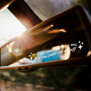 VIANGOZA Set 3Pcs As If You Could Mirror Decal Vinyl Waterproof 4 Inch