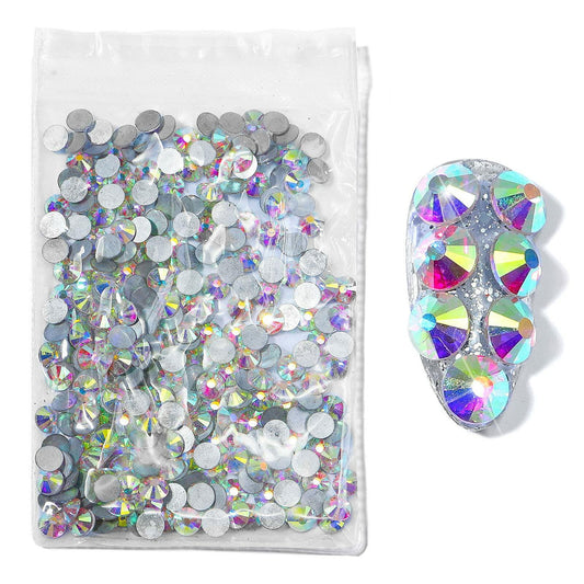 576pcs SS30 6.5mm AB Rhinestones Round Crystals for Nail Art Jewelry Crafts