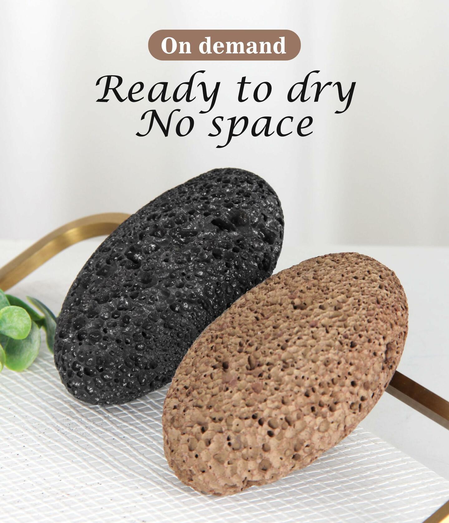 Boncun Foot Pumice Stone Callus Remover Exfoliator Natural Lava Stone Brown