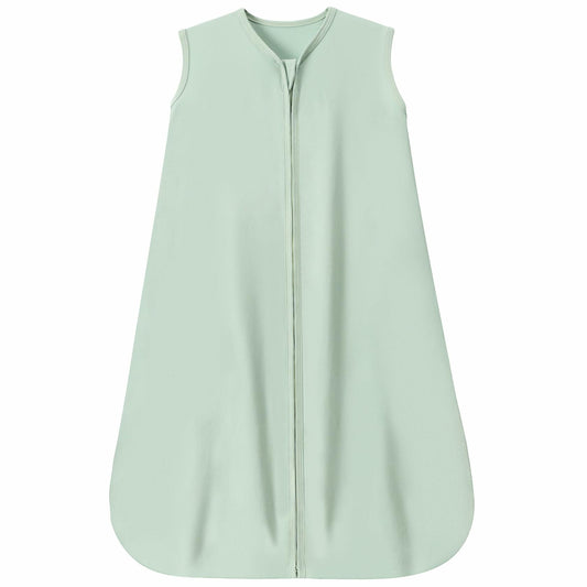 GUNTAIL Baby Sleep Sack 100% Rayon Cotton 2-Way Zipper Soft Lightweight Green L