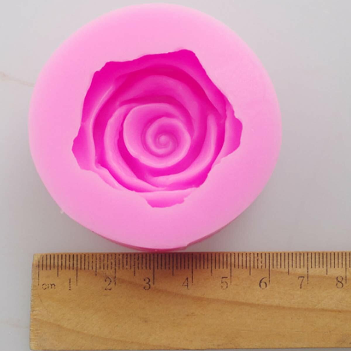 YANGN BeeSpring Silicone Rose Shape Fondant Soap Cake Mold Baking Tool Rose