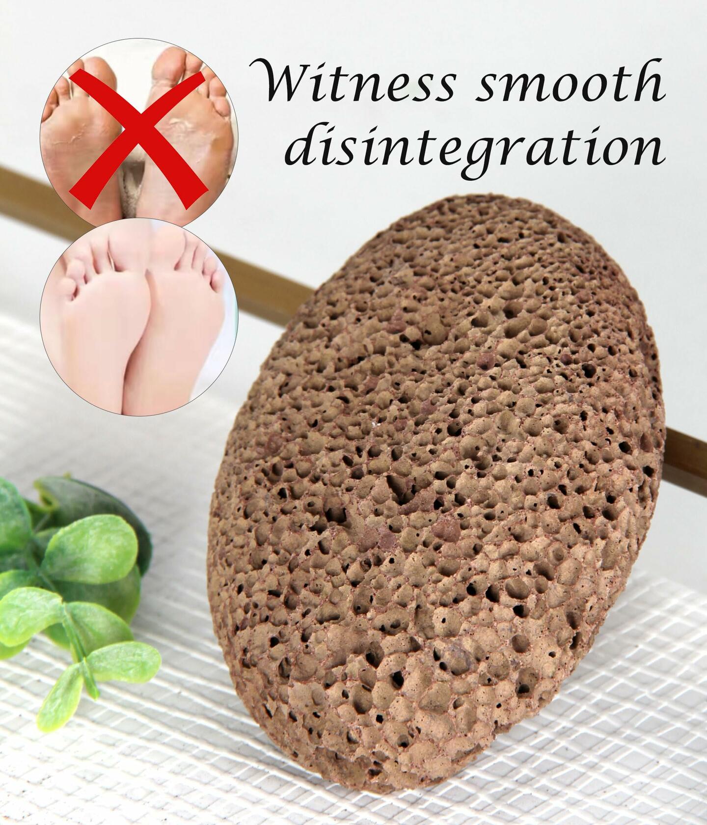 Boncun Foot Pumice Stone Callus Remover Exfoliator Natural Lava Stone Brown
