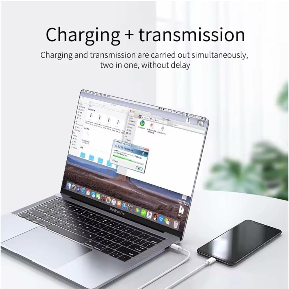 sawdca USB C to USB C Cable 3.3ft 3A 60W Fast Charging White