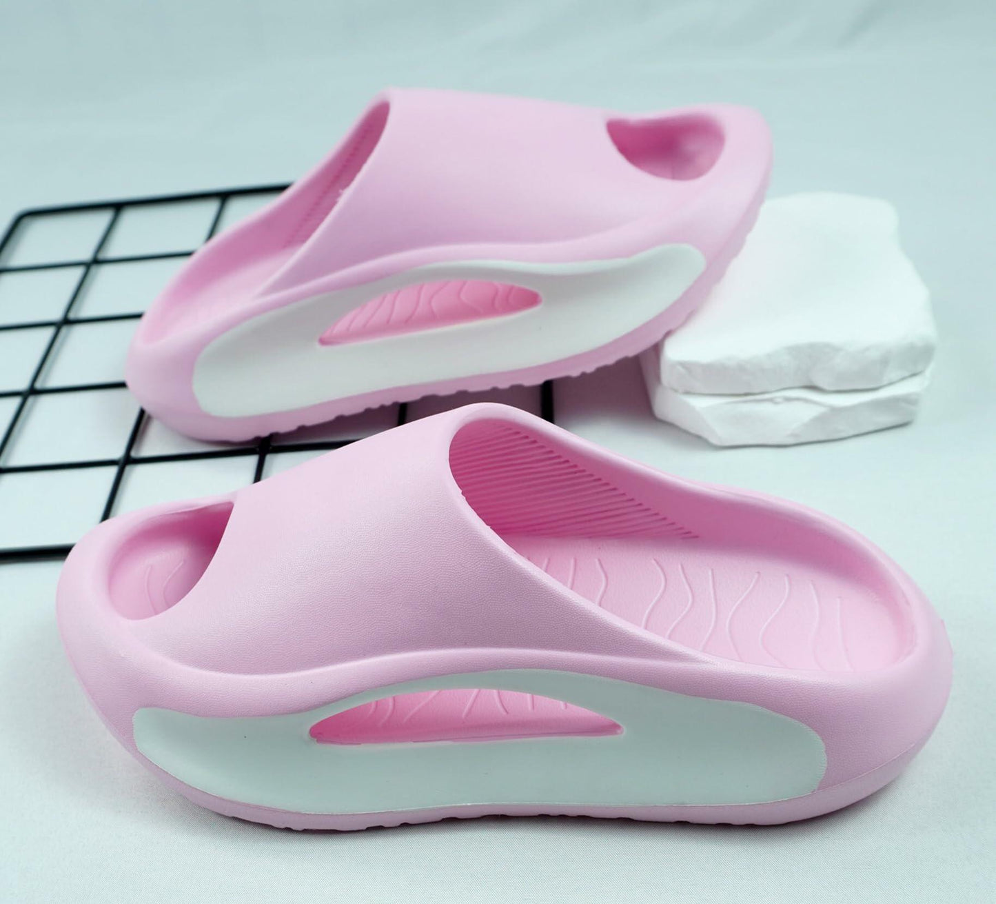 Meik Mangni Kids Cloud Slides Pillow Slippers Pink Size 9-9.5