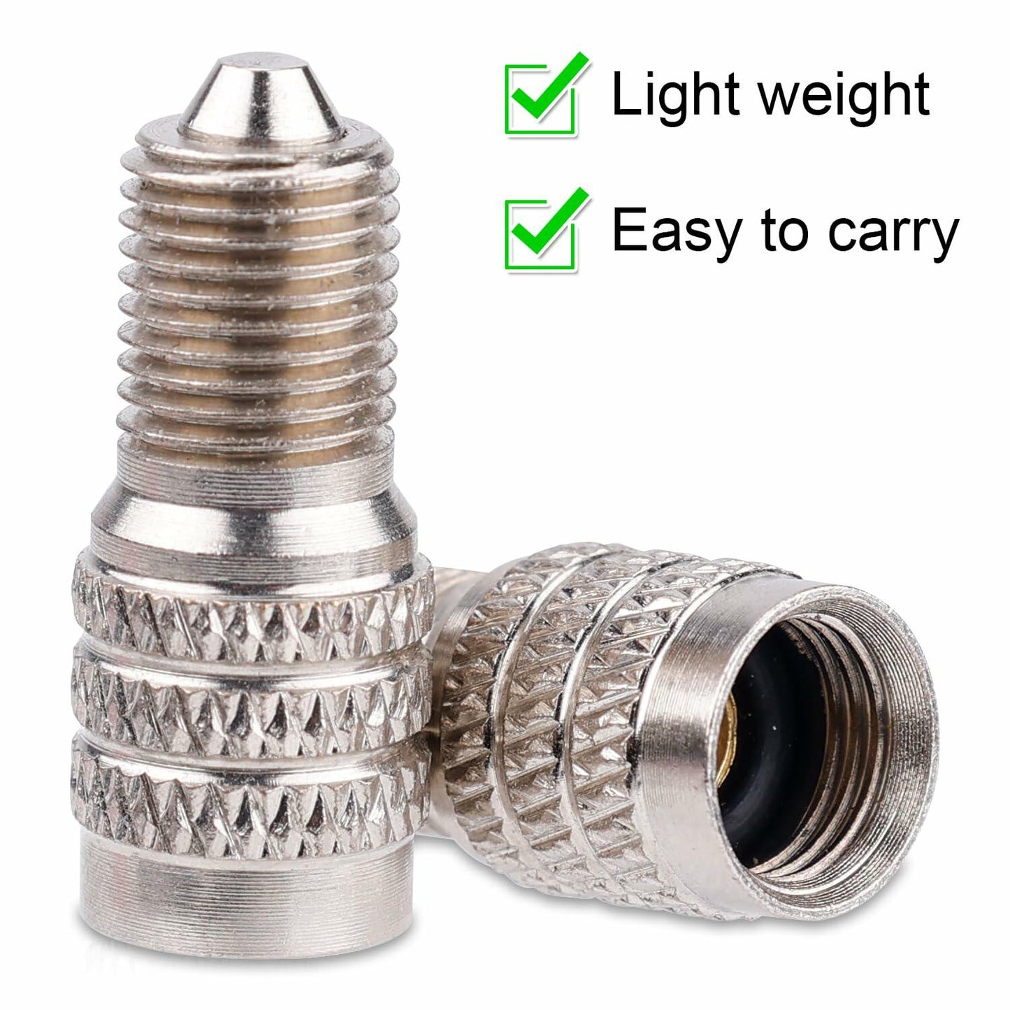 NQEUEPN 5pcs Double Seal Valve Stem Caps High Pressure Tire Valve Caps