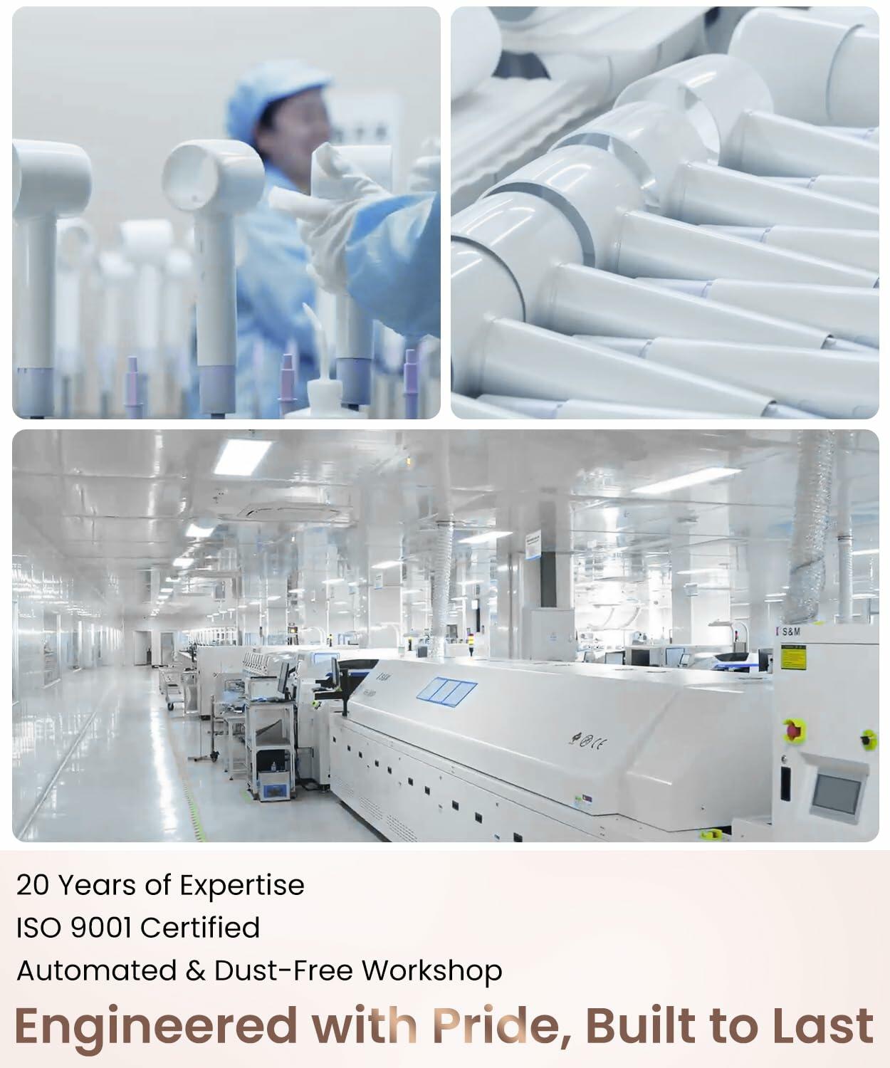 Meditoross Hair Dryer 140000 RPM High Speed Negative Ionic Thermo Control White