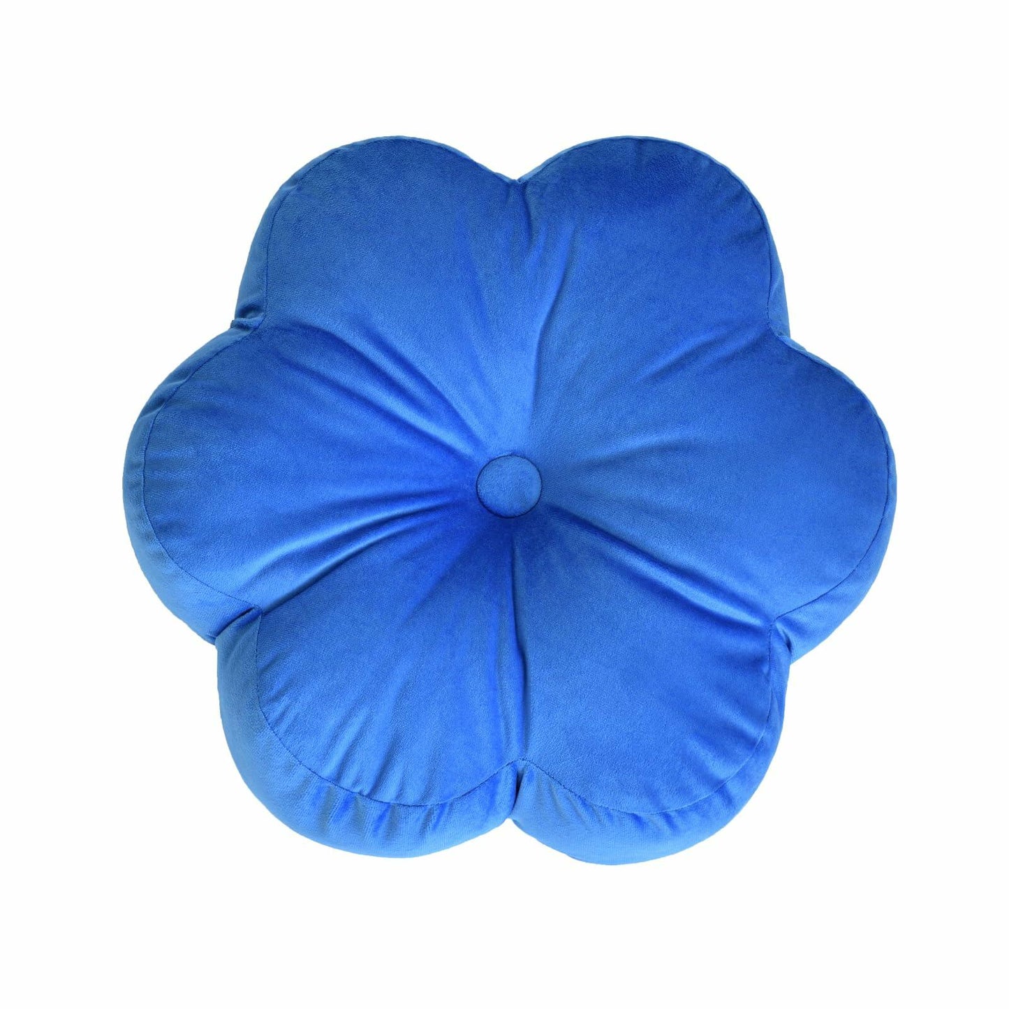 Xuyier Flower Shaped Velvet Throw Pillow 15in Black Floral Modern Decor