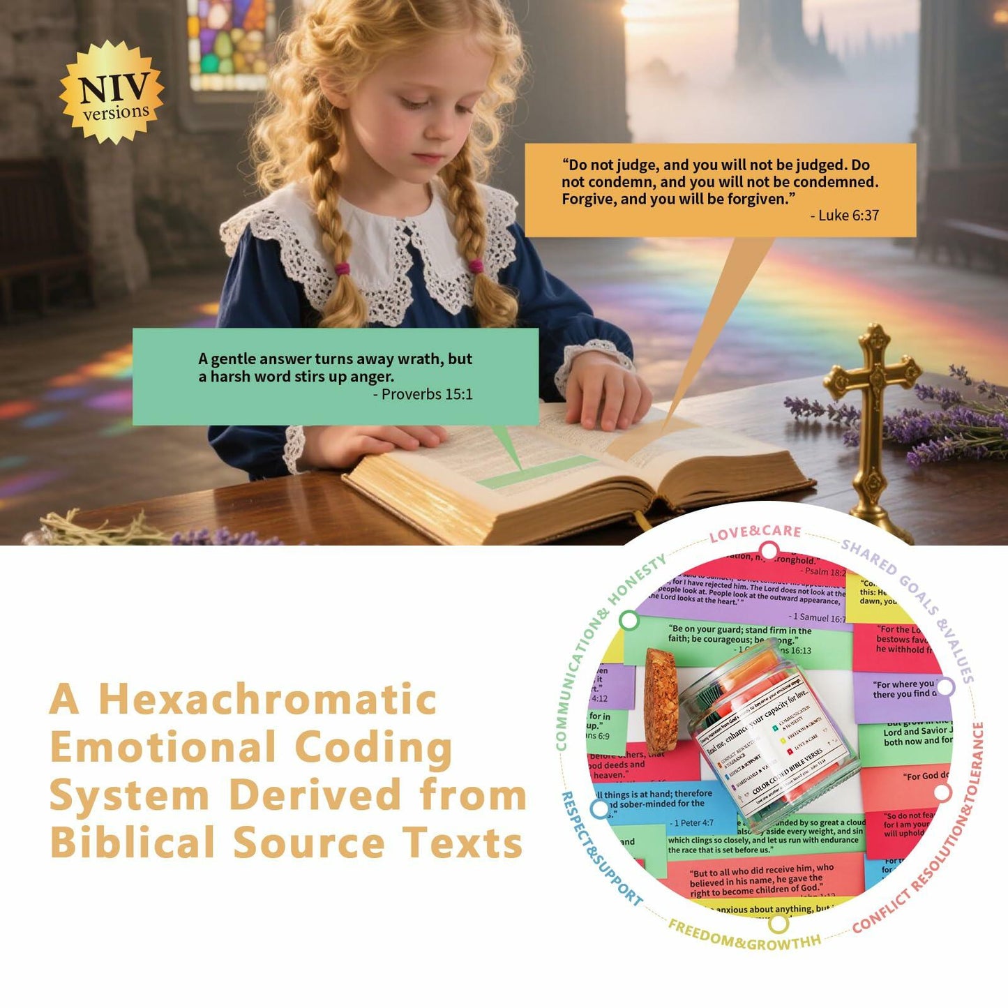 Bible Verse Jar Scripture Prayer Cards Spiritual Religious Christian Gift