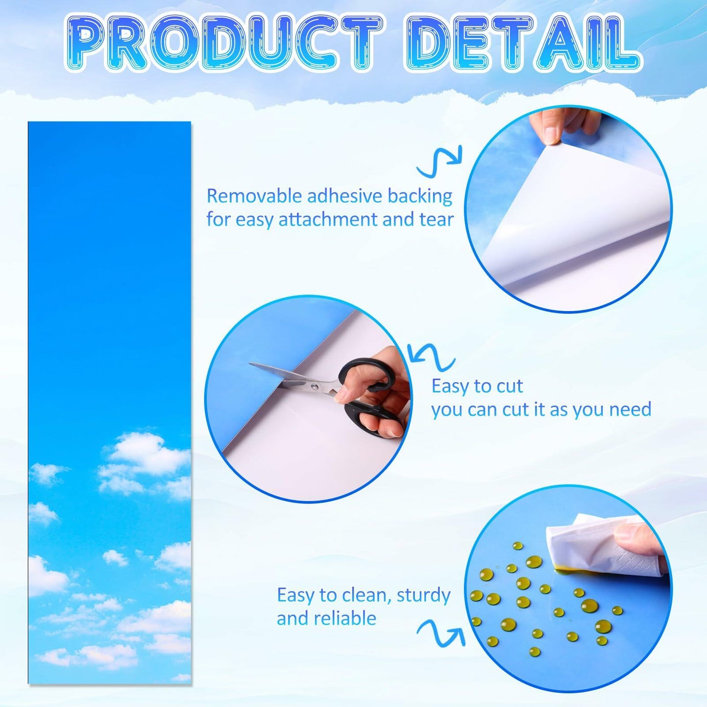 Ninehaoou School Locker Wallpaper 12x36in 4pcs Sunset Sky Clouds Sweet Color