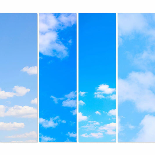 Ninehaoou School Locker Wallpaper 12x36in 4pcs Sunset Sky Clouds Sweet Color