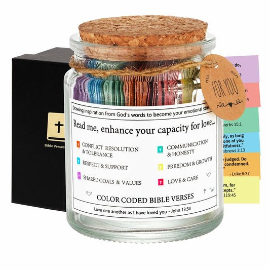 Bible Verse Jar Scripture Prayer Cards Spiritual Religious Christian Gift