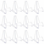 HiShutiao Acrylic Card Display Stand 2.68in White 12 Packs