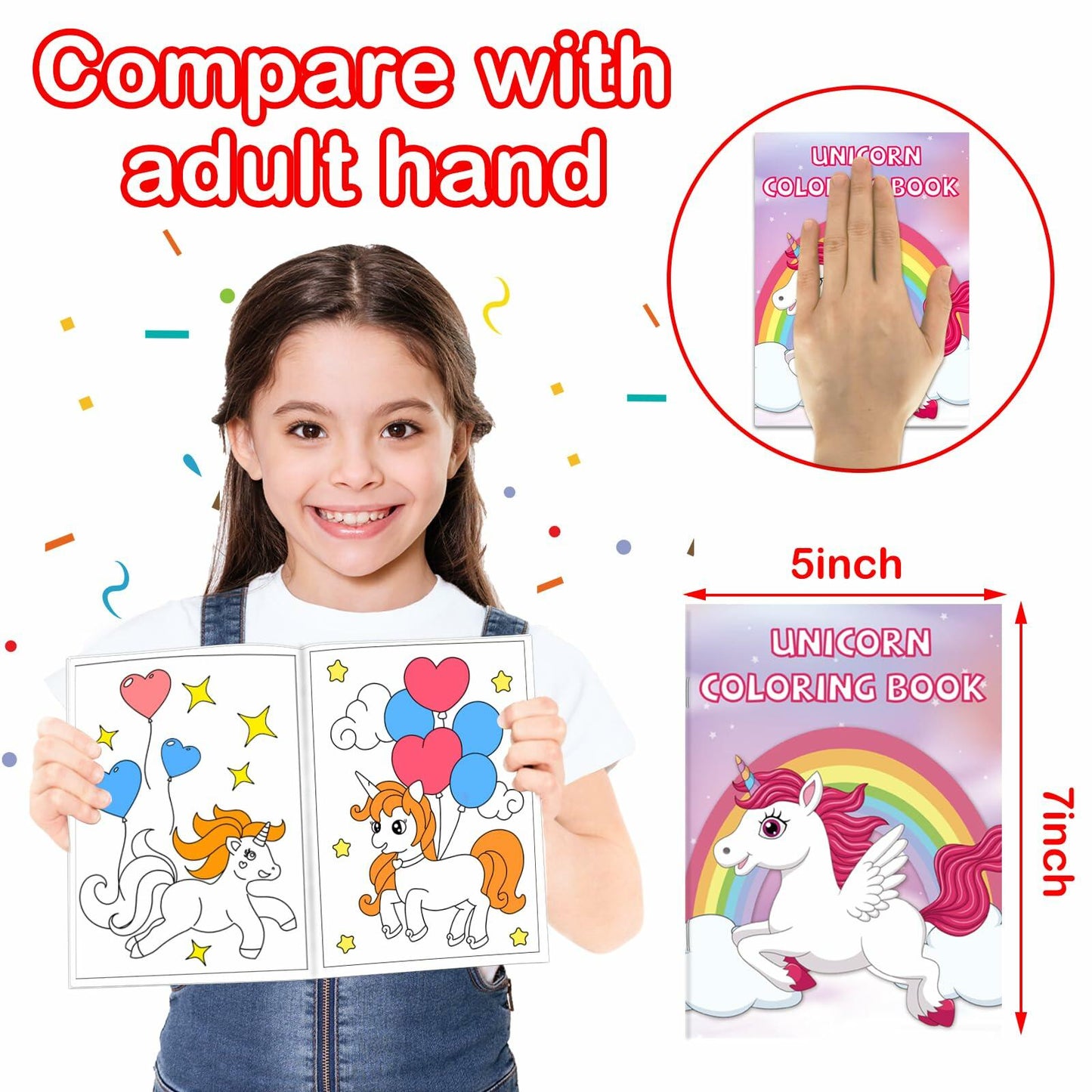 Glkuii 26Pack Small Kids Coloring Books Ages 2-12 Unicorn Dinosaur Animals