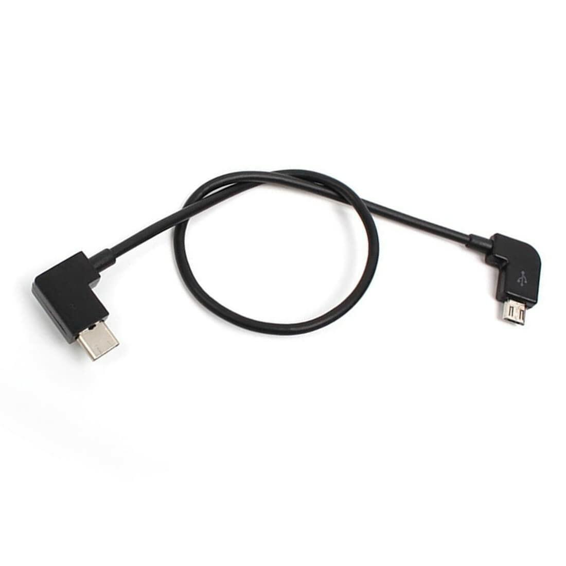 Zigmoon Micro USB to Type C 90° Data Cable for DJI Mavic Pro Spark