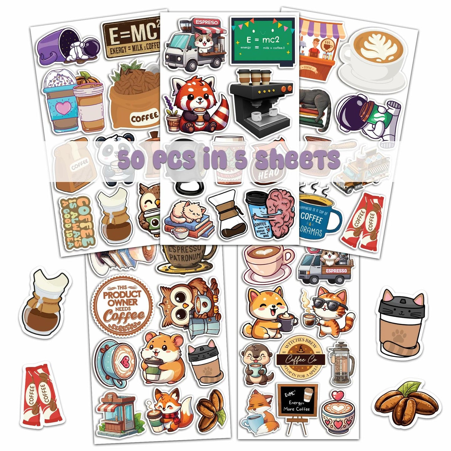 BIGZORO Waterproof Vinyl Tank Stickers Decals Pack 50 PCS