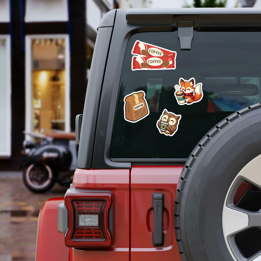 BIGZORO Waterproof Vinyl Tank Stickers Decals Pack 50 PCS